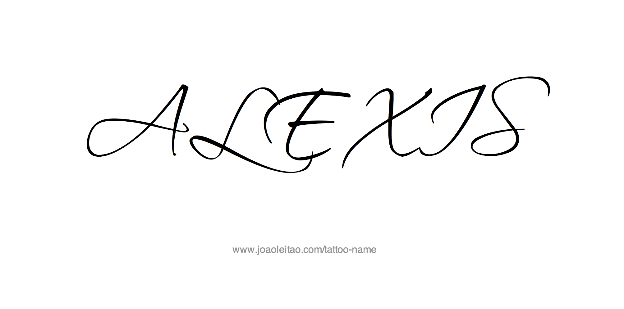 Tattoo Design Name Alexis 