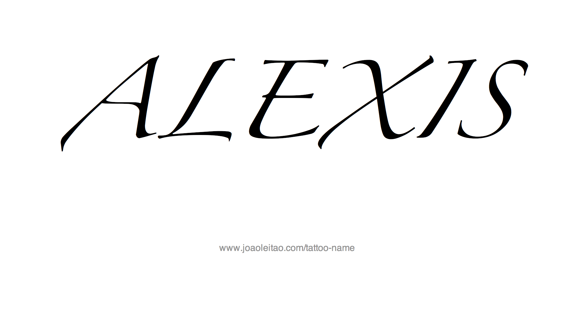 Tattoo Design Name Alexis 