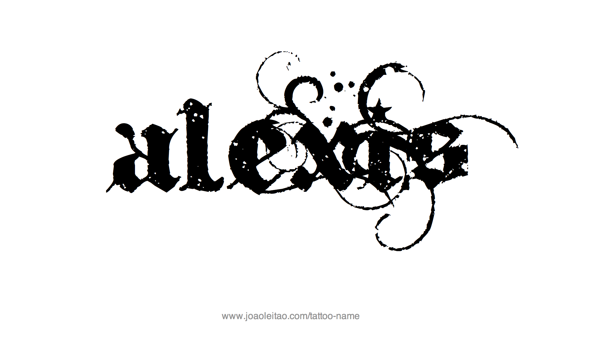 Tattoo Design Name Alexis 