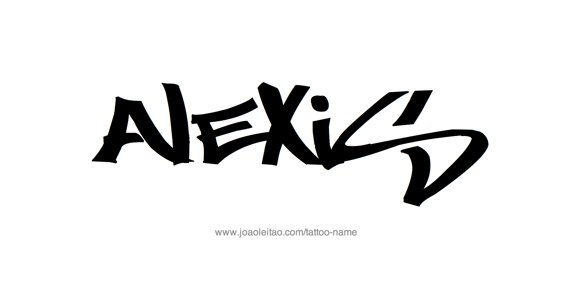 Tattoo Design Name Alexis 