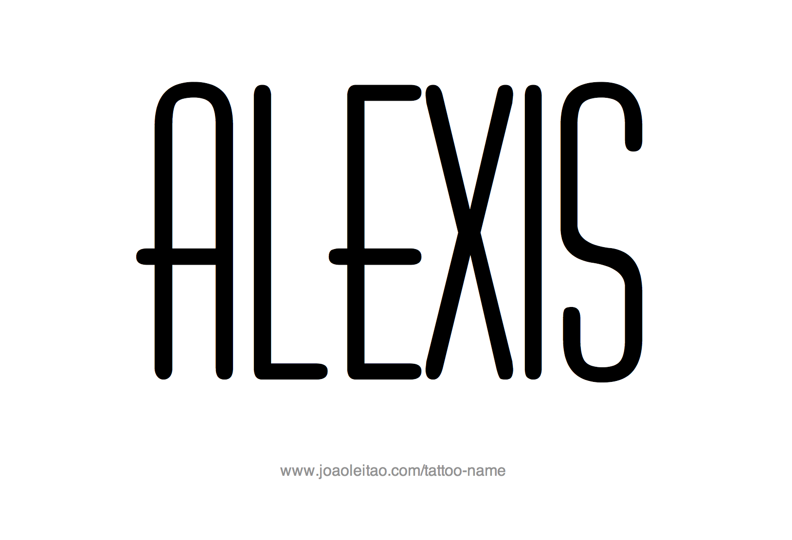 Tattoo Design Name Alexis 