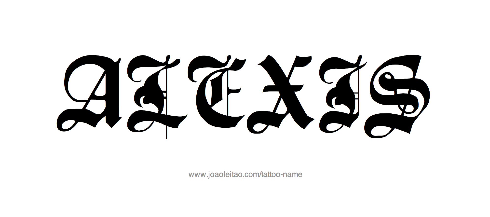 Tattoo Design Name Alexis 