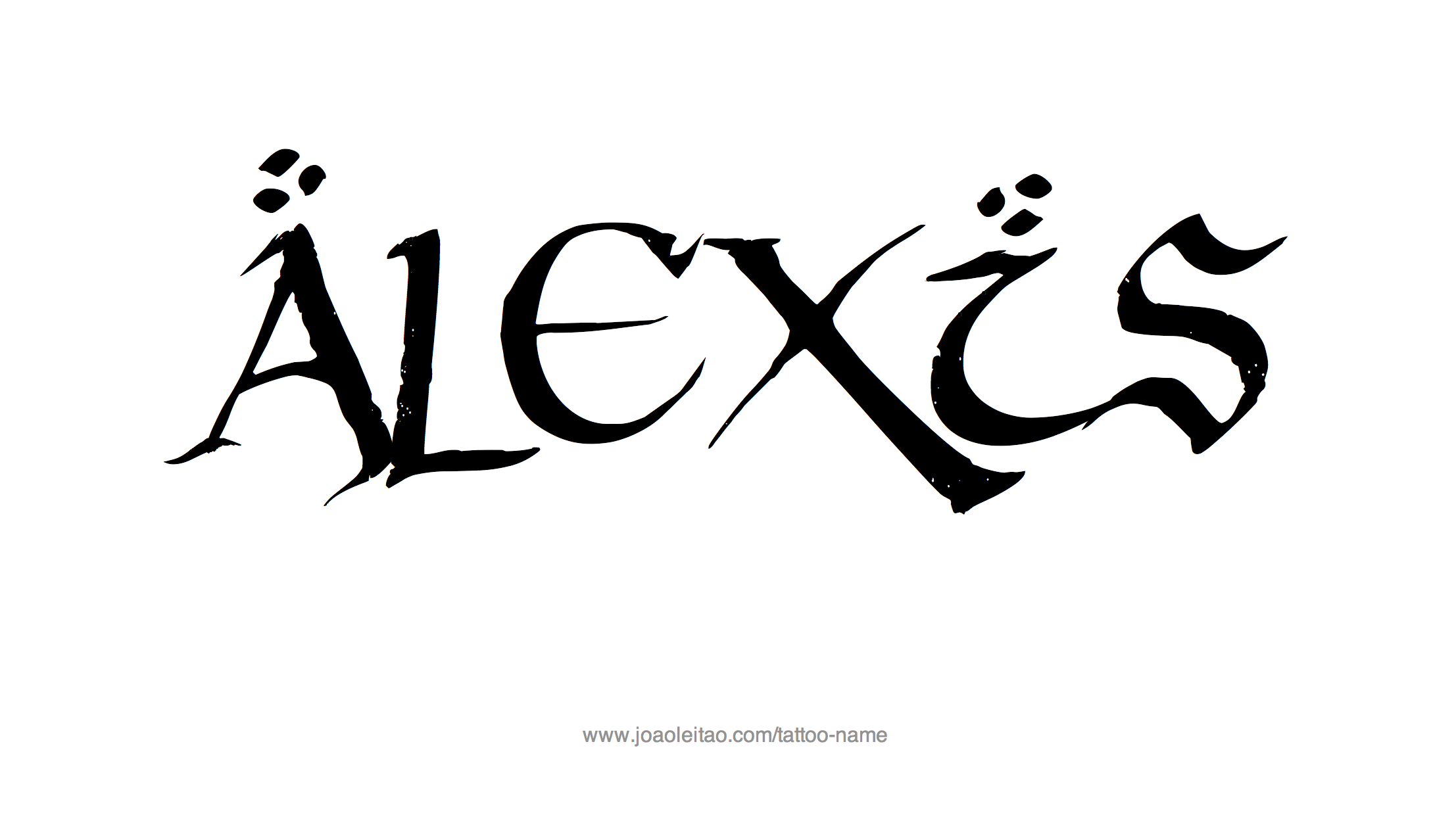 Tattoo Design Name Alexis 