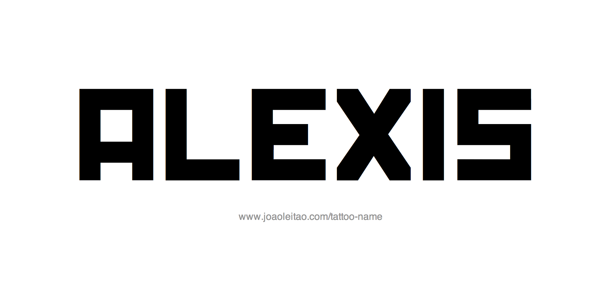 Tattoo Design Name Alexis 