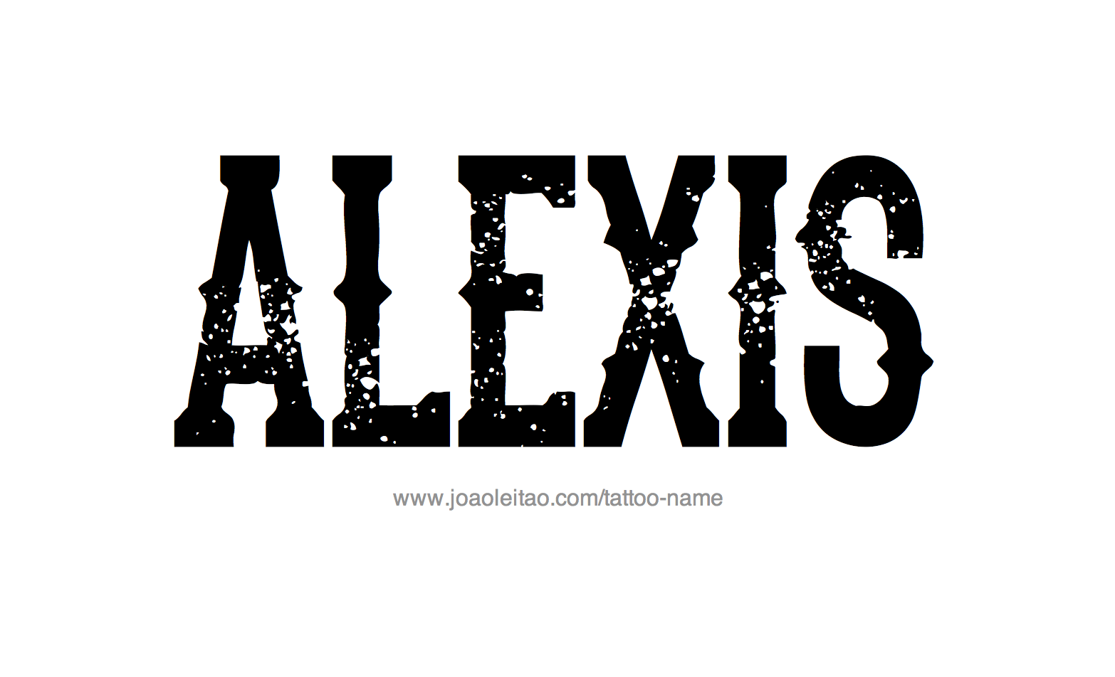 Tattoo Design Name Alexis 