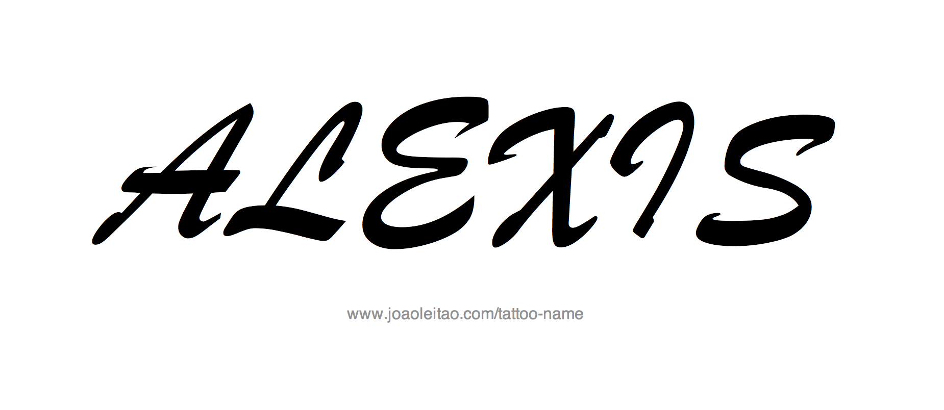 Tattoo Design Name Alexis 