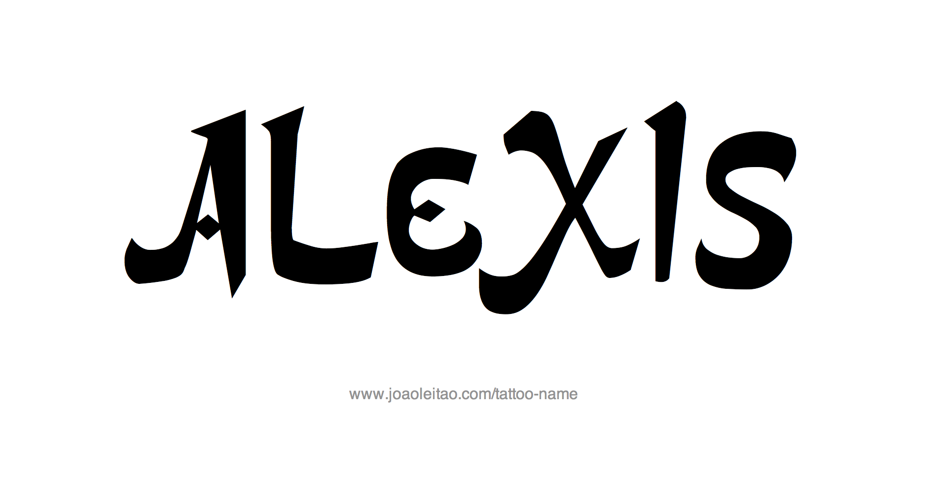 Tattoo Design Name Alexis 