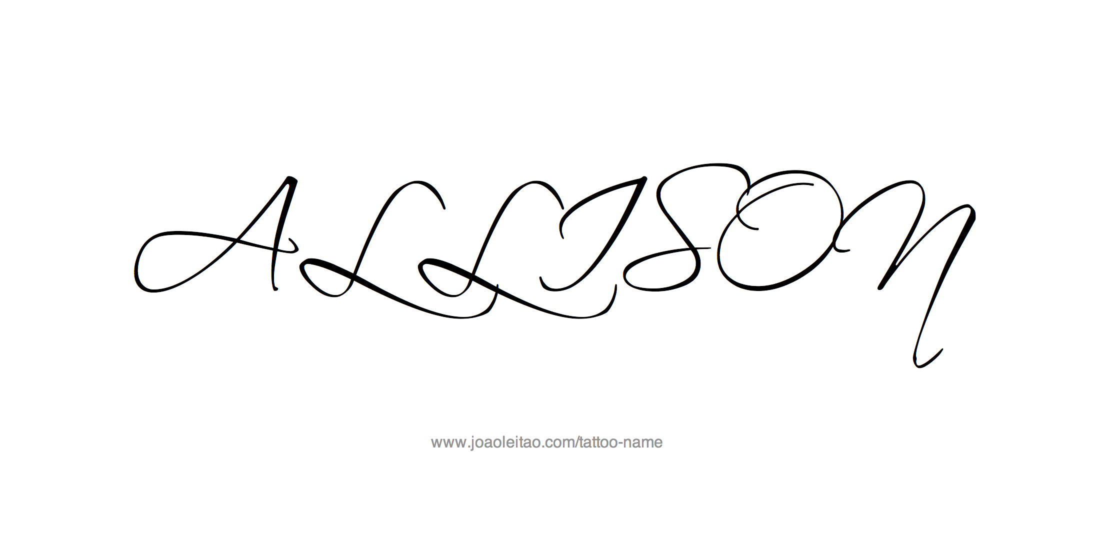 Tattoo Design Name Allison 