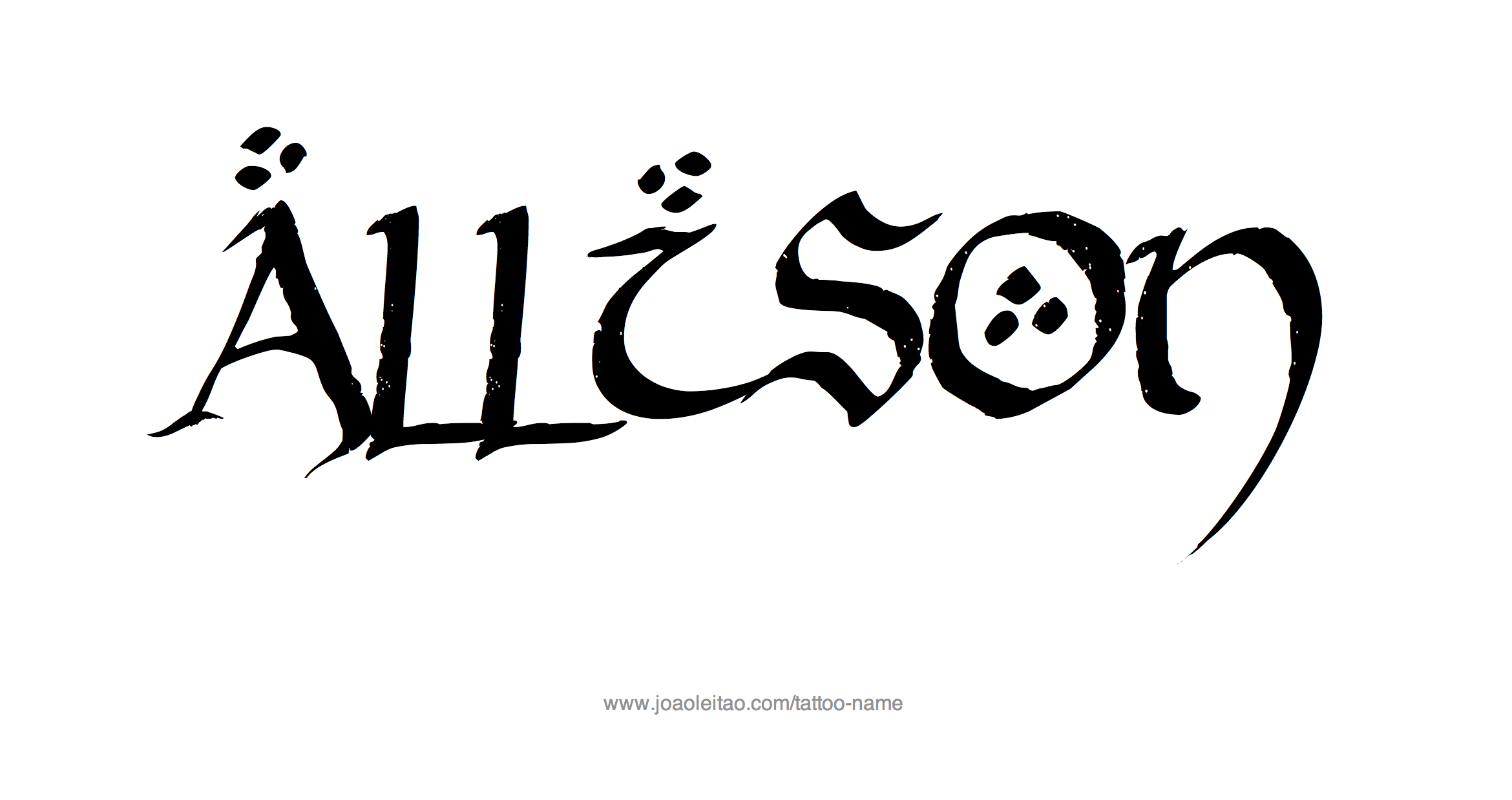 Tattoo Design Name Allison 