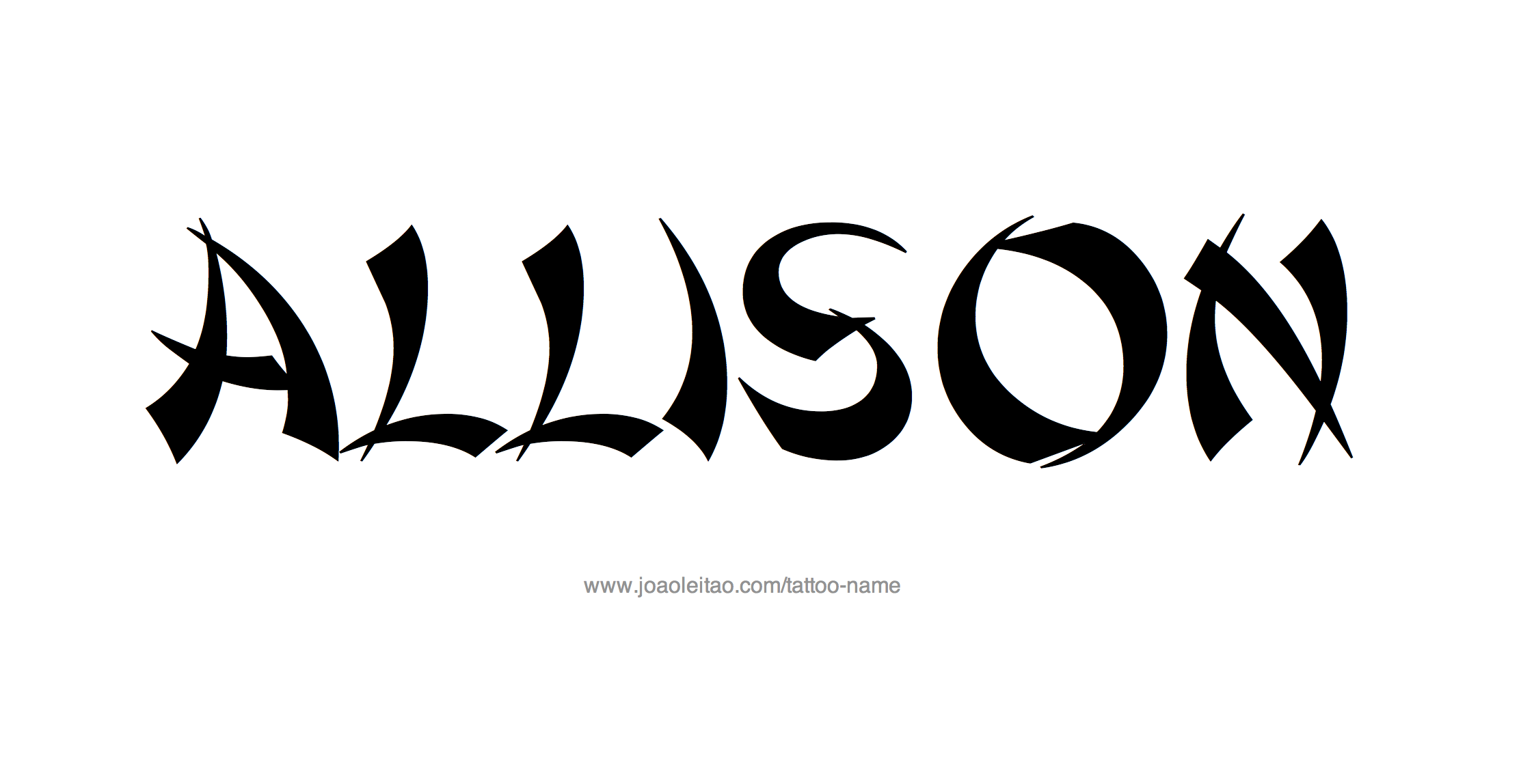 Tattoo Design Name Allison 