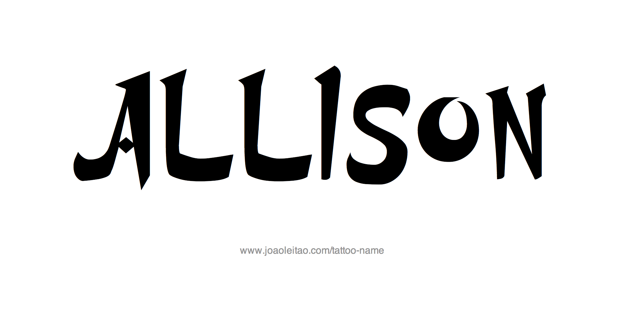 Tattoo Design Name Allison 