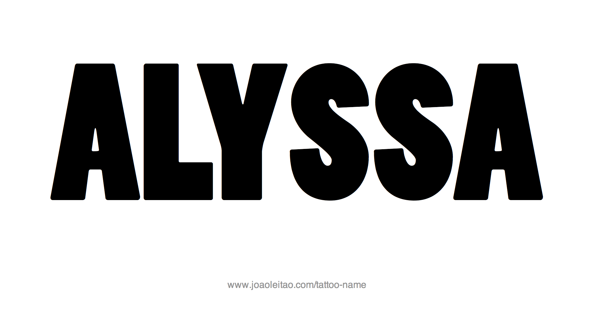 Tattoo Design Name Alyssa 