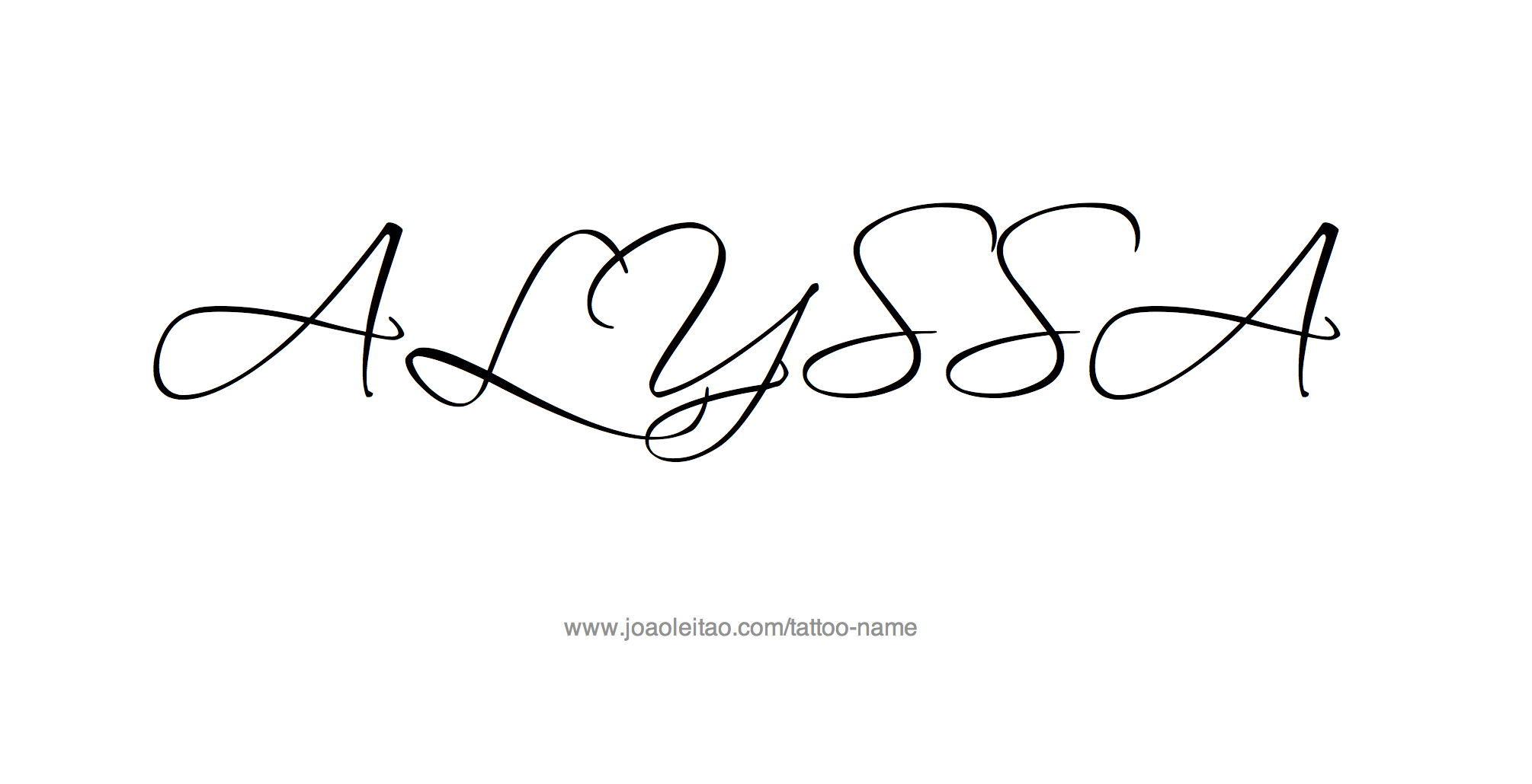 Tattoo Design Name Alyssa 