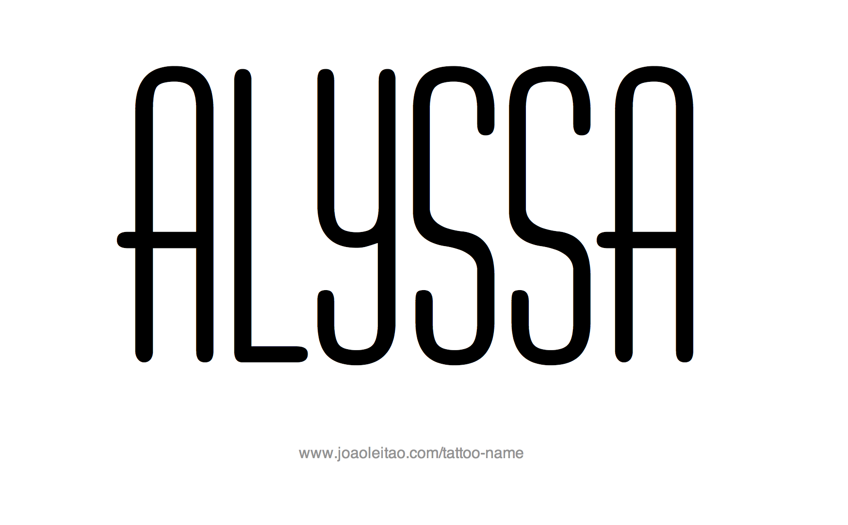 Tattoo Design Name Alyssa 