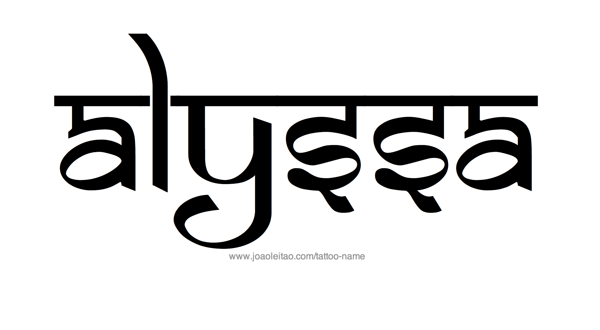 Tattoo Design Name Alyssa 