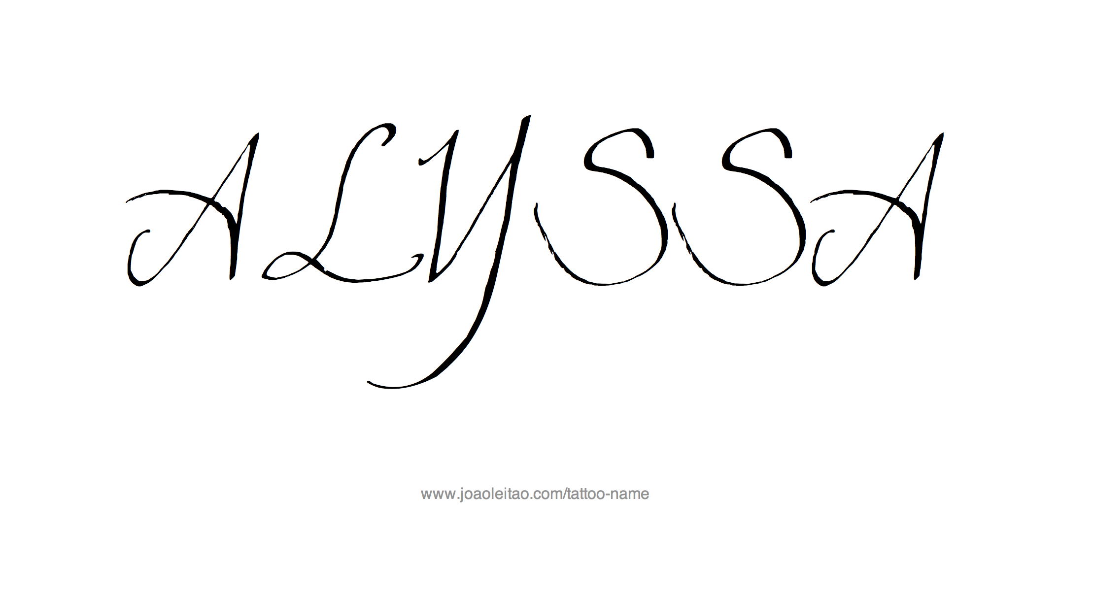 Tattoo Design Name Alyssa 