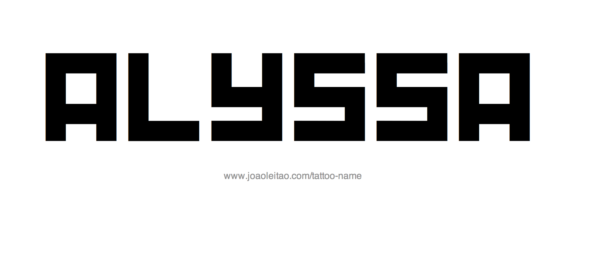 Tattoo Design Name Alyssa 