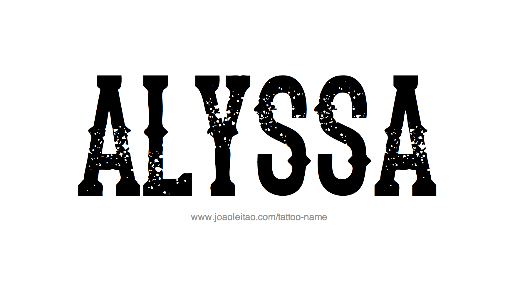 Tattoo Design Name Alyssa 