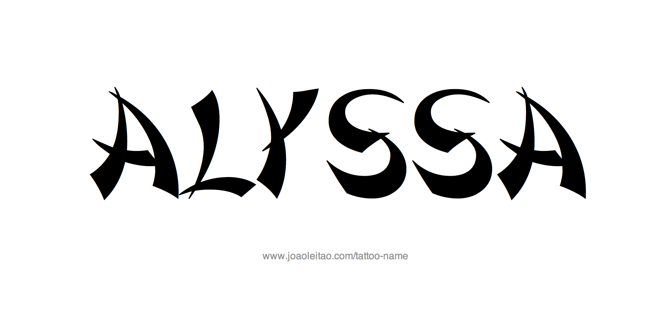 Tattoo Design Name Alyssa 