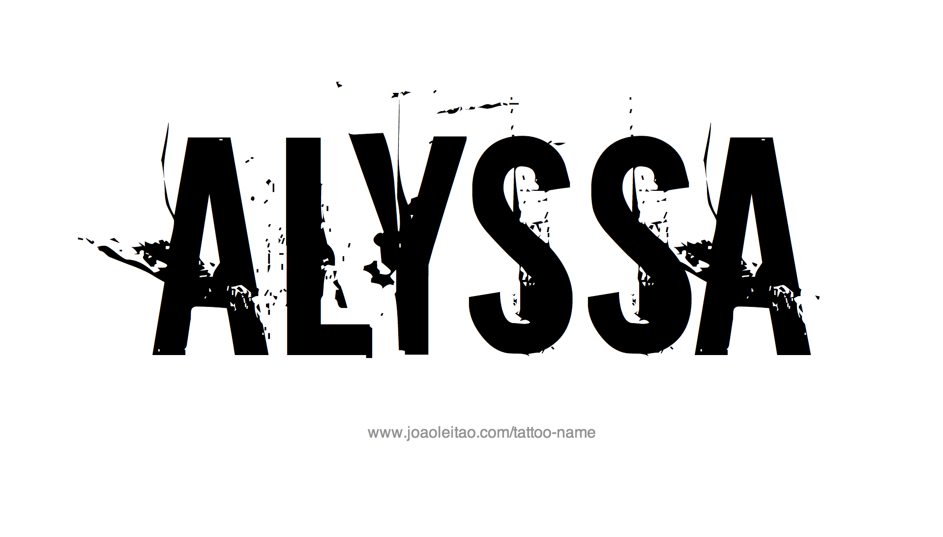 Tattoo Design Name Alyssa 