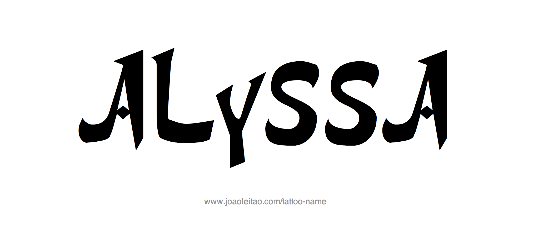 Tattoo Design Name Alyssa 