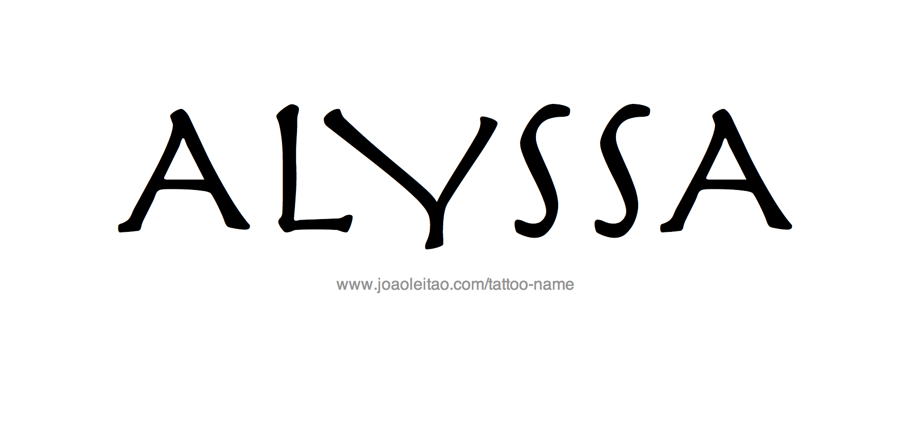 Tattoo Design Name Alyssa 