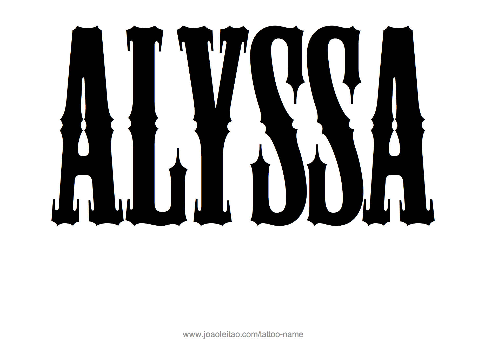 Tattoo Design Name Alyssa 