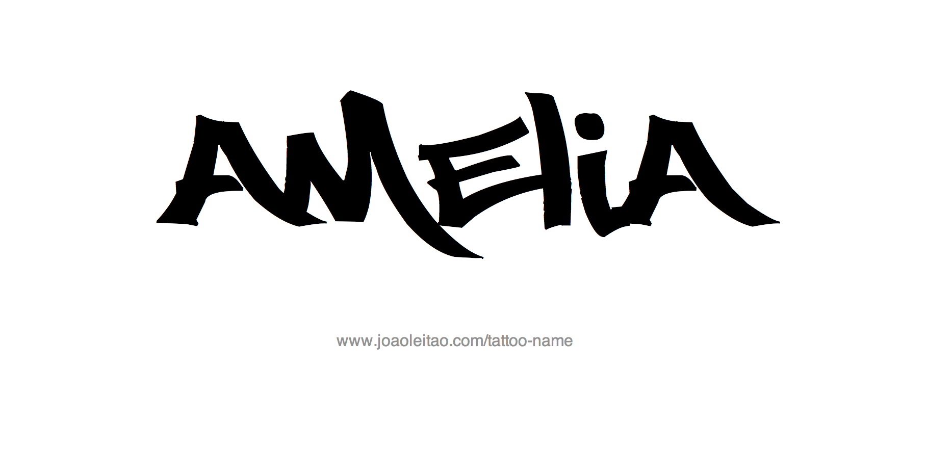 Tattoo Design Name Amelia 