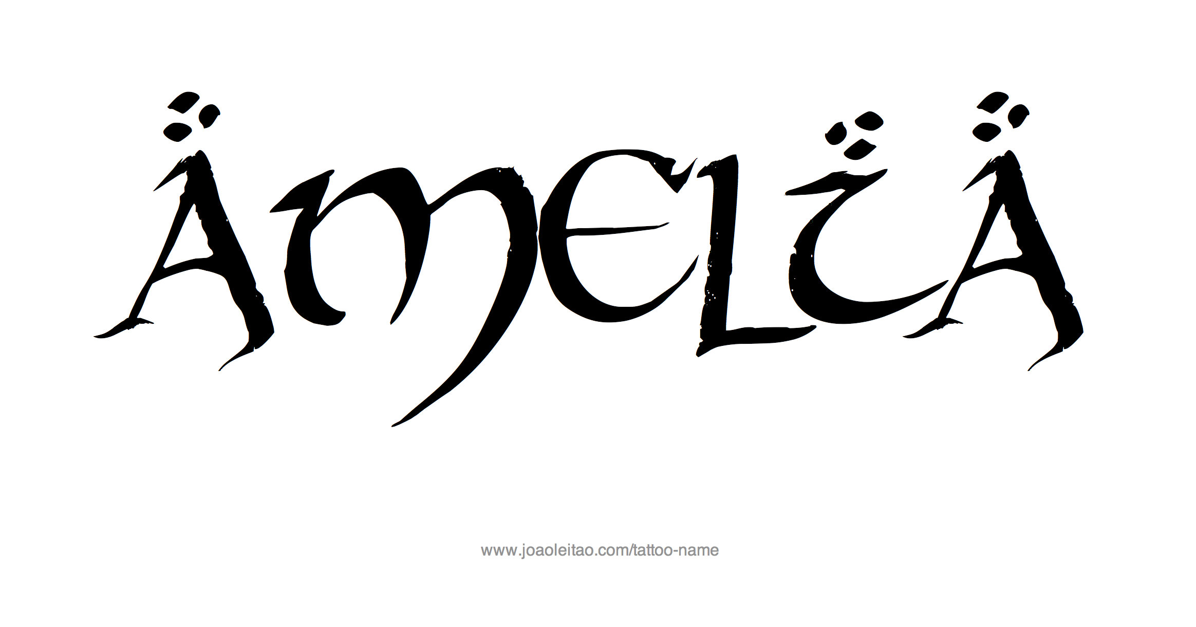 Tattoo Design Name Amelia 