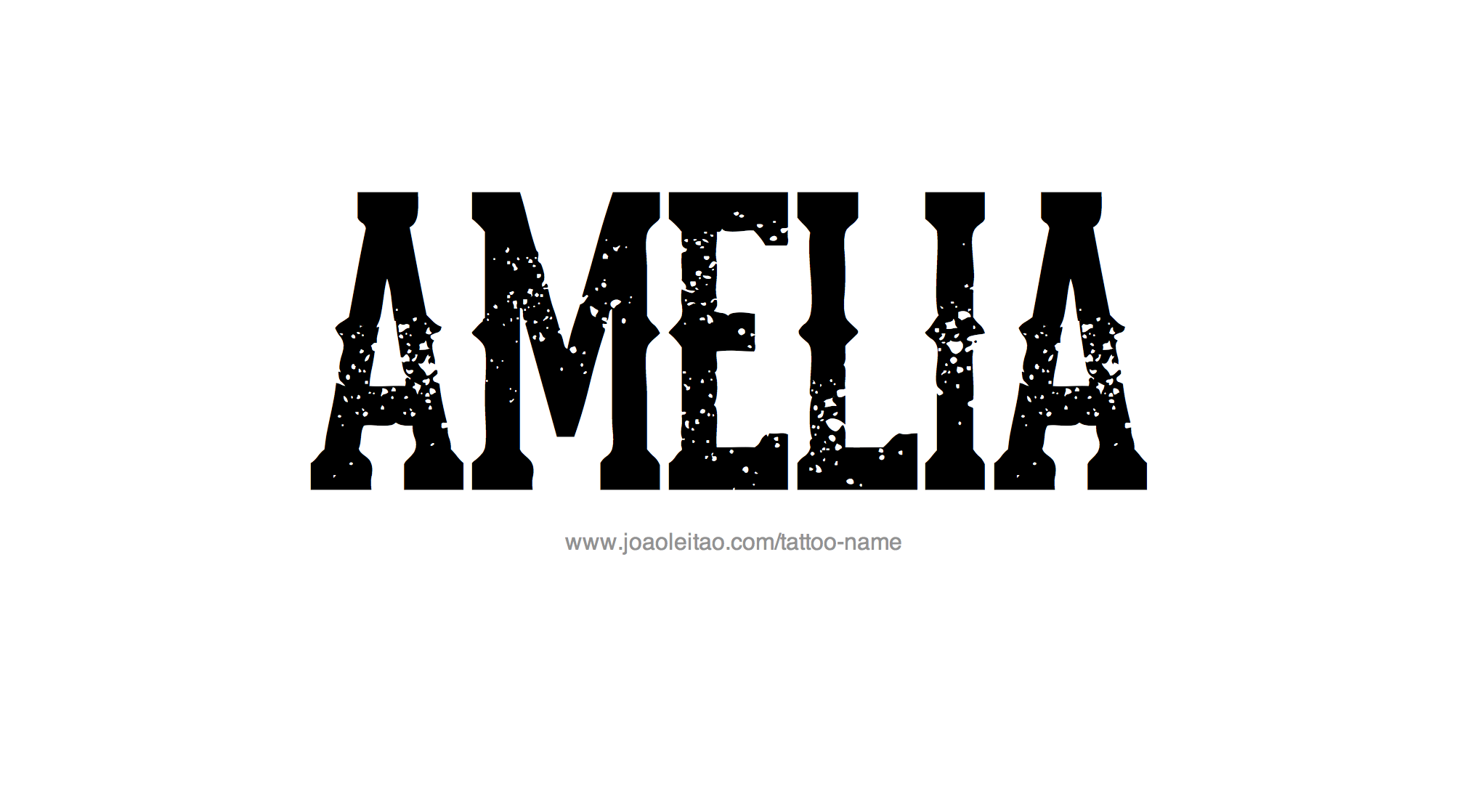 Tattoo Design Name Amelia 