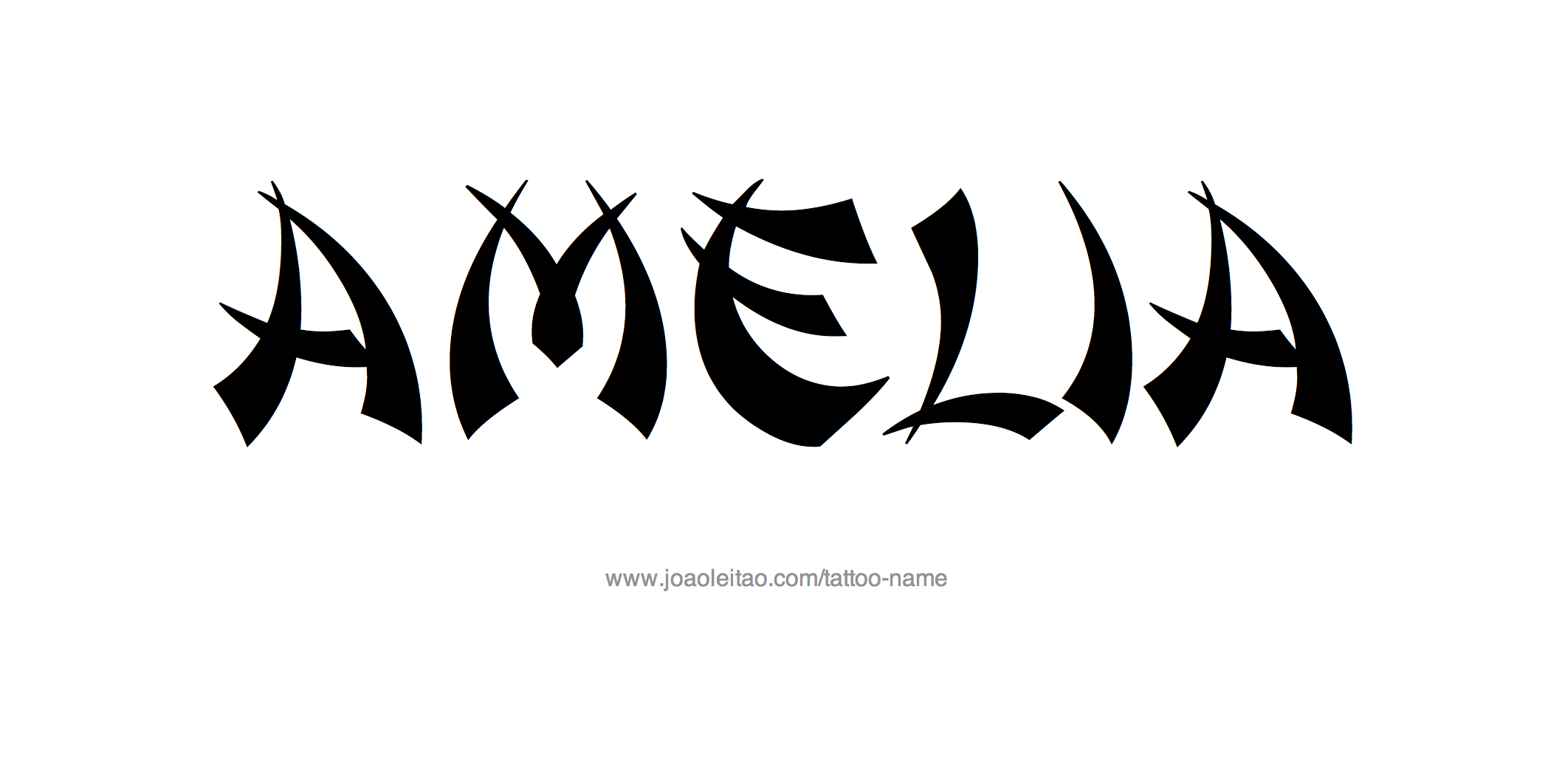 Tattoo Design Name Amelia 