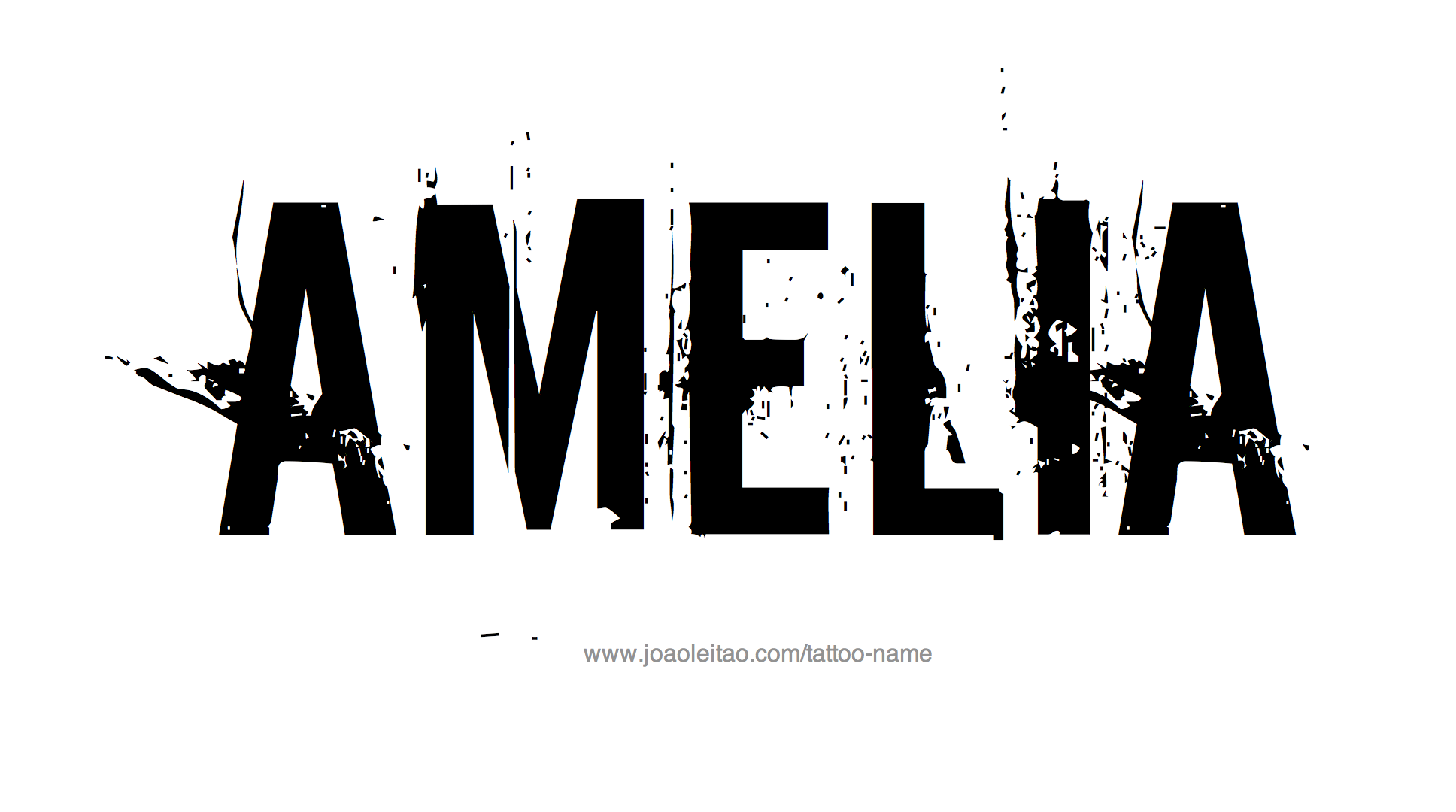 Tattoo Design Name Amelia 