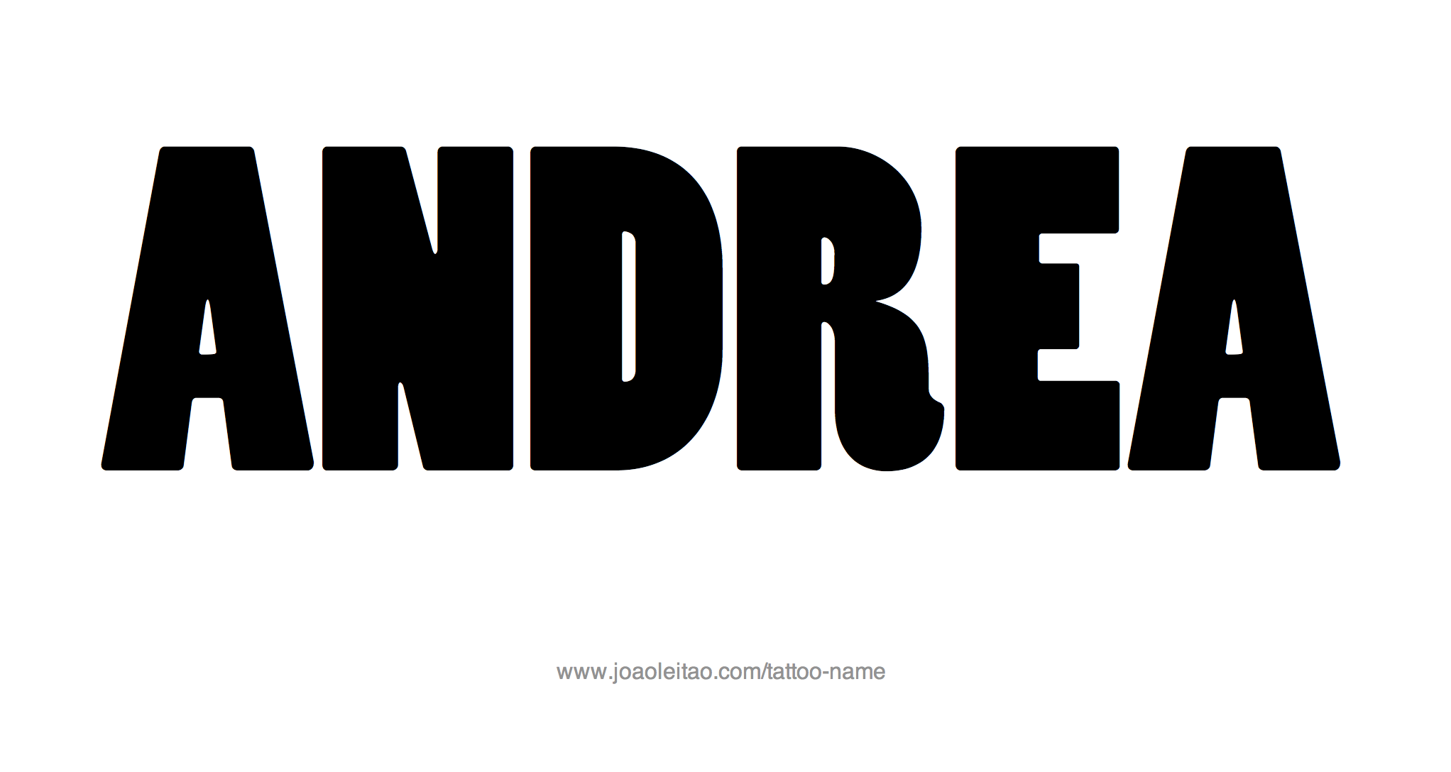 Tattoo Design Name Andrea 