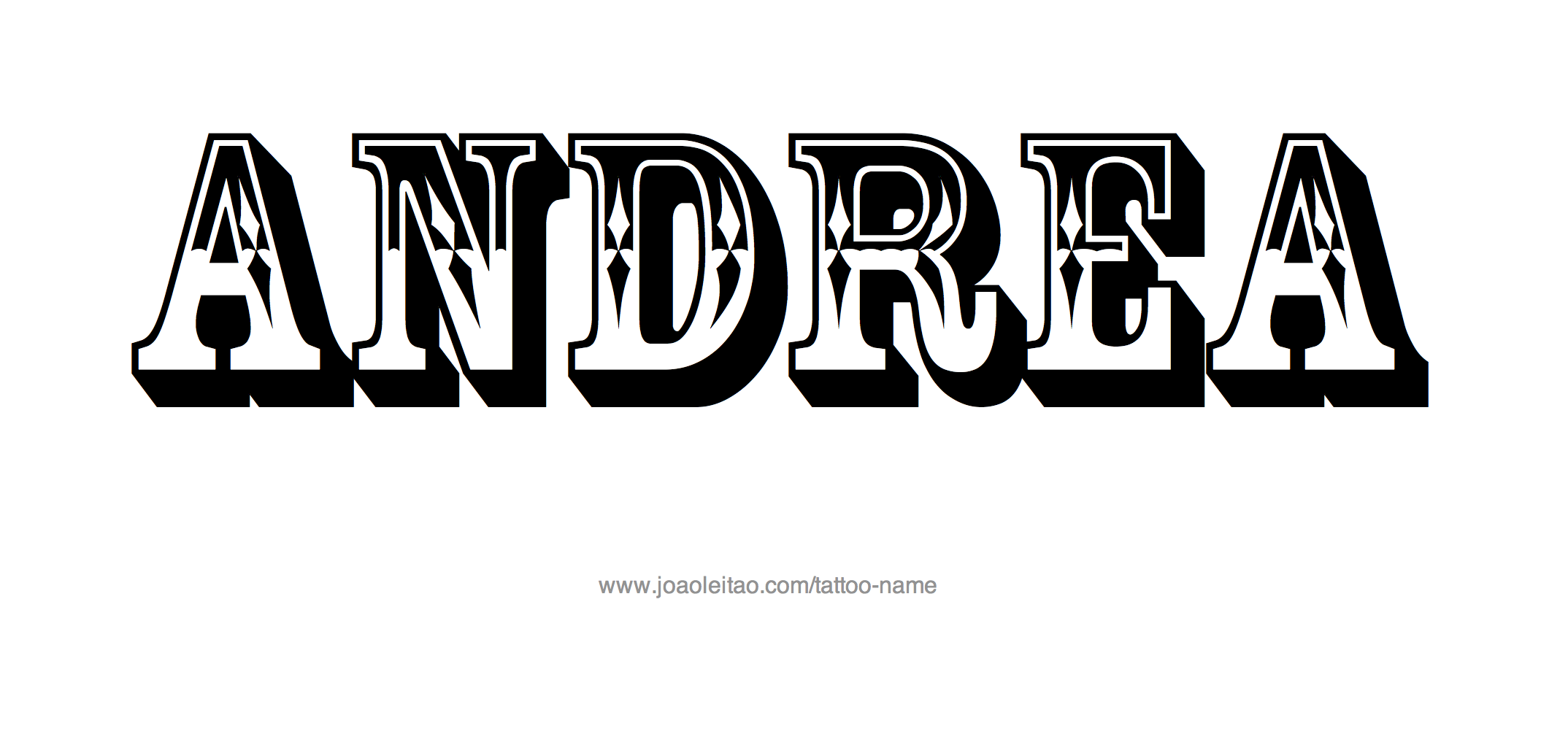 Tattoo Design Name Andrea 