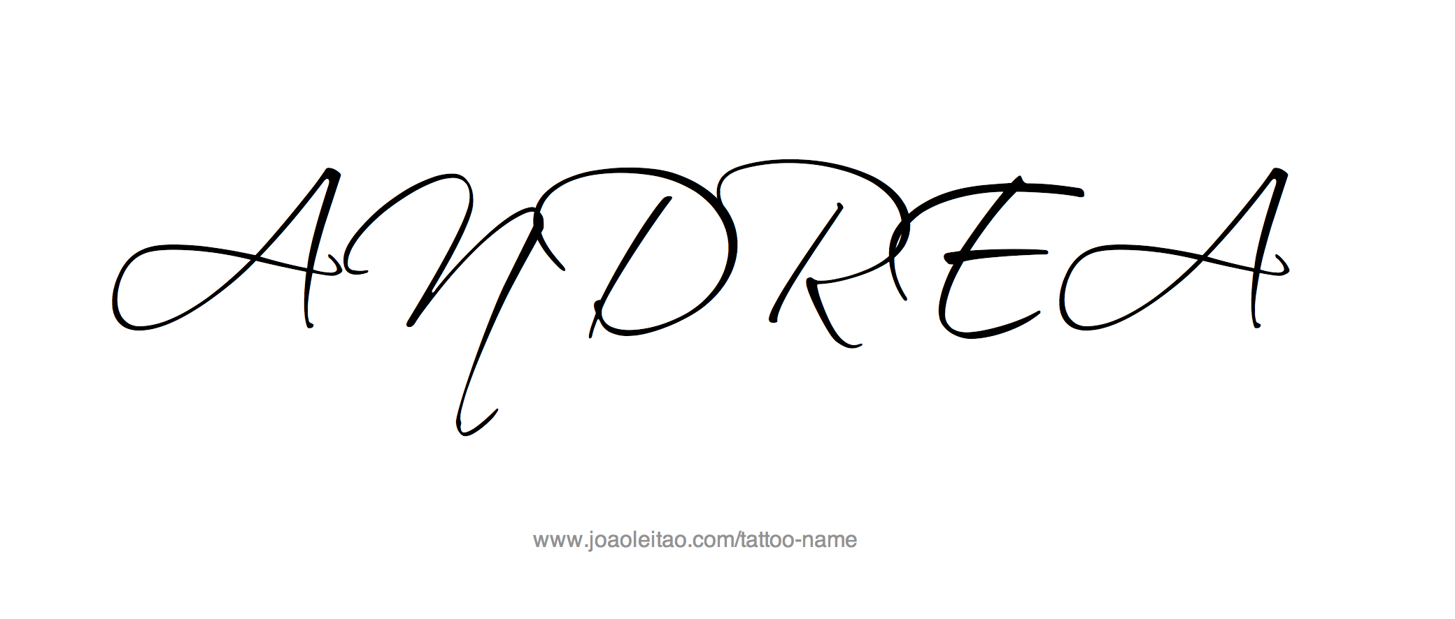 Tattoo Design Name Andrea 