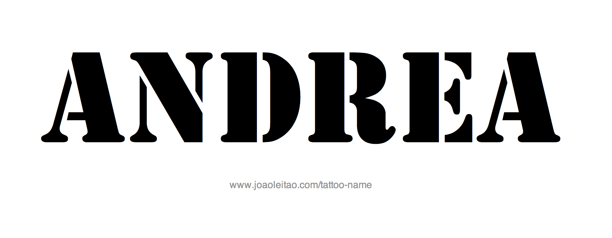 Tattoo Design Name Andrea 