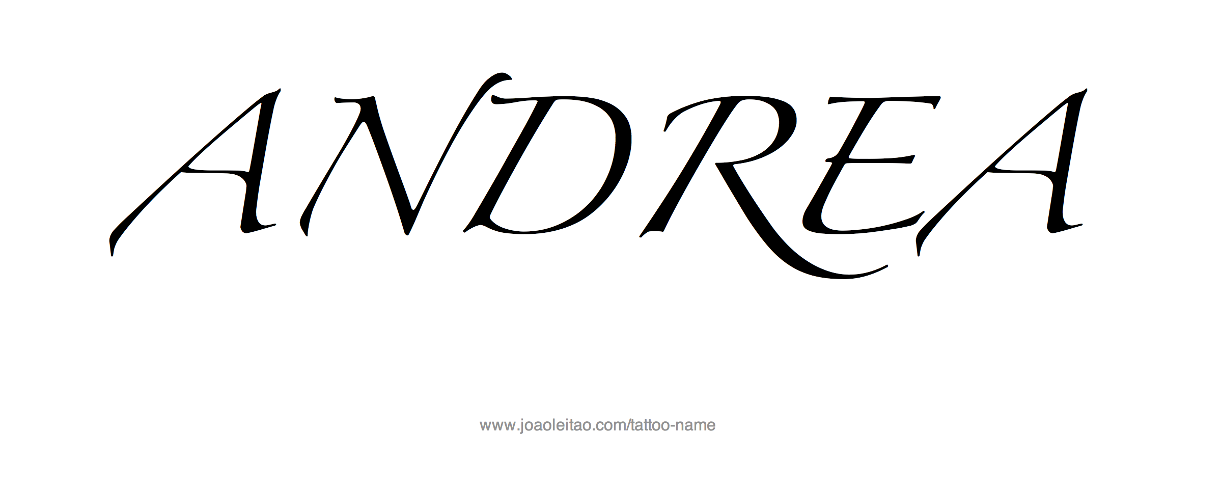 Tattoo Design Name Andrea 