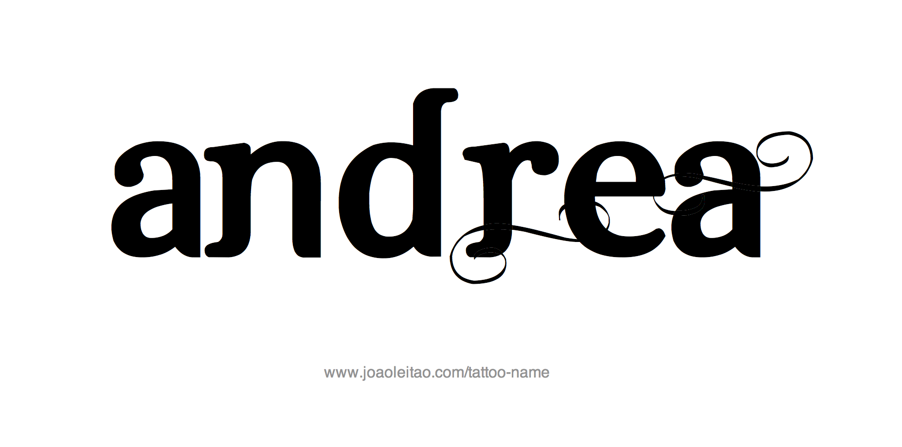 Tattoo Design Name Andrea 