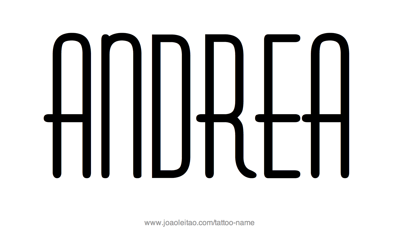 Tattoo Design Name Andrea 