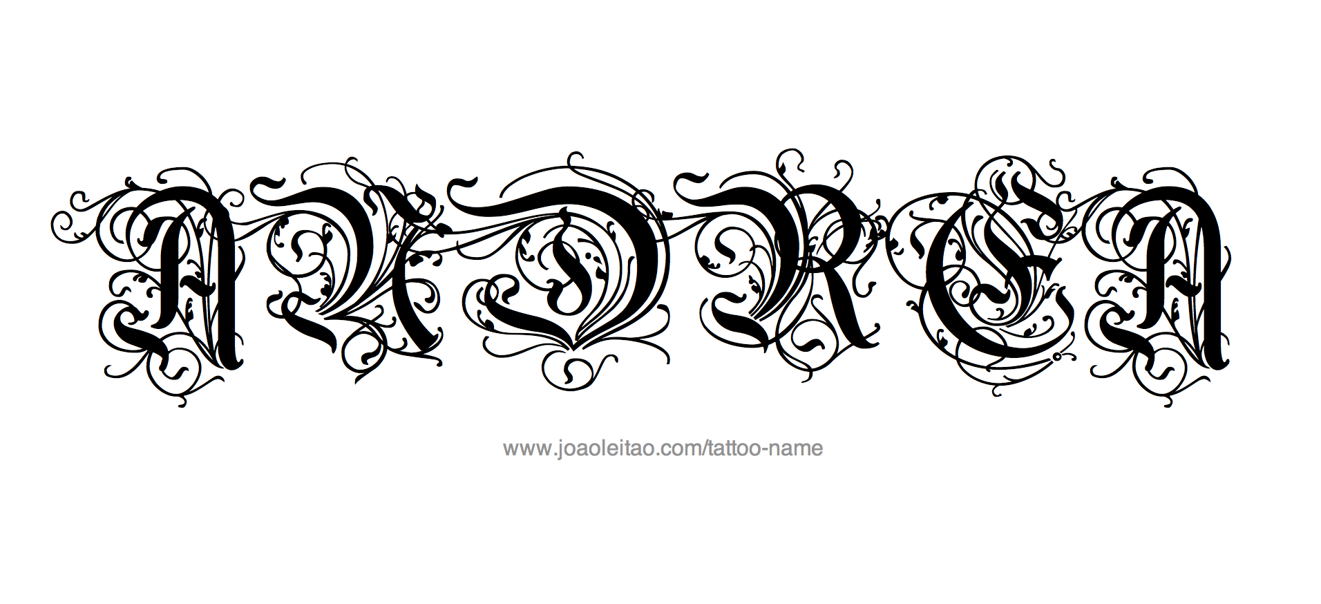 Tattoo Design Name Andrea 
