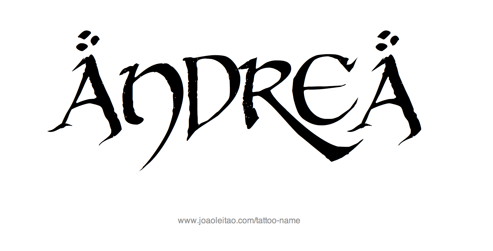 Tattoo Design Name Andrea 