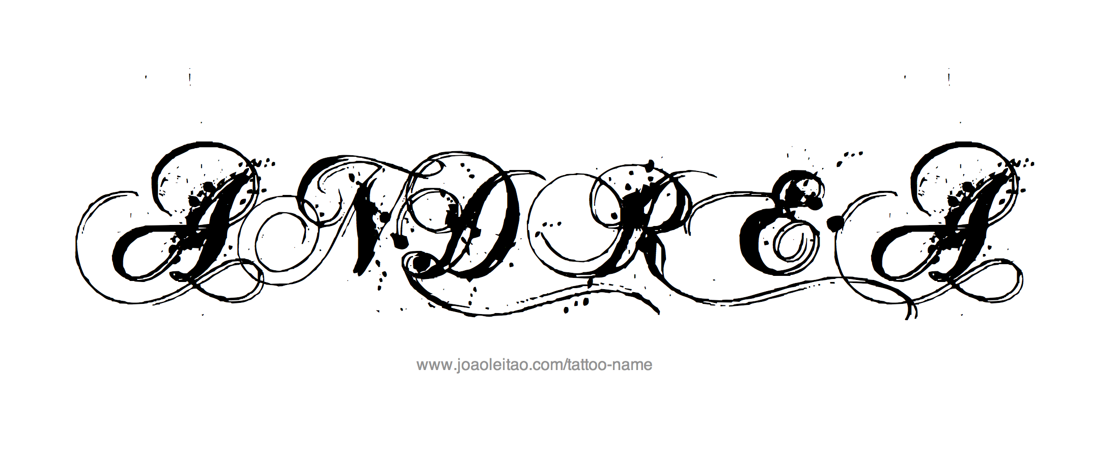 Tattoo Design Name Andrea 