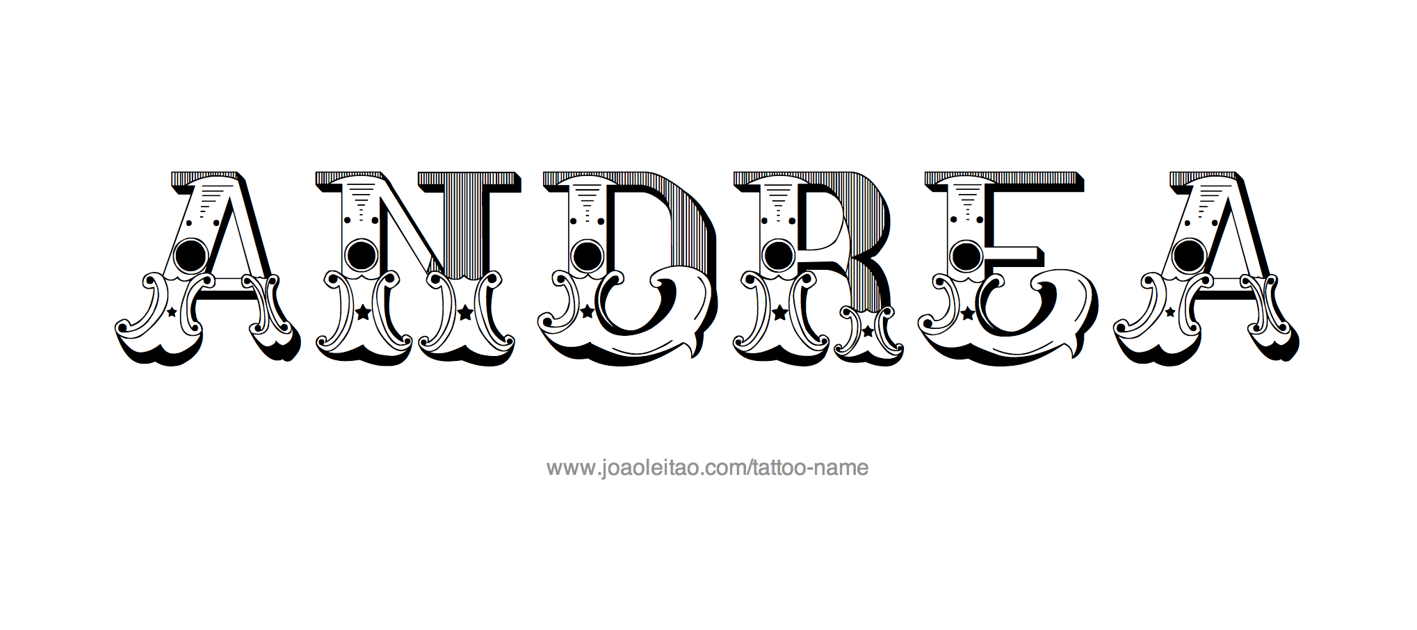 Tattoo Design Name Andrea 