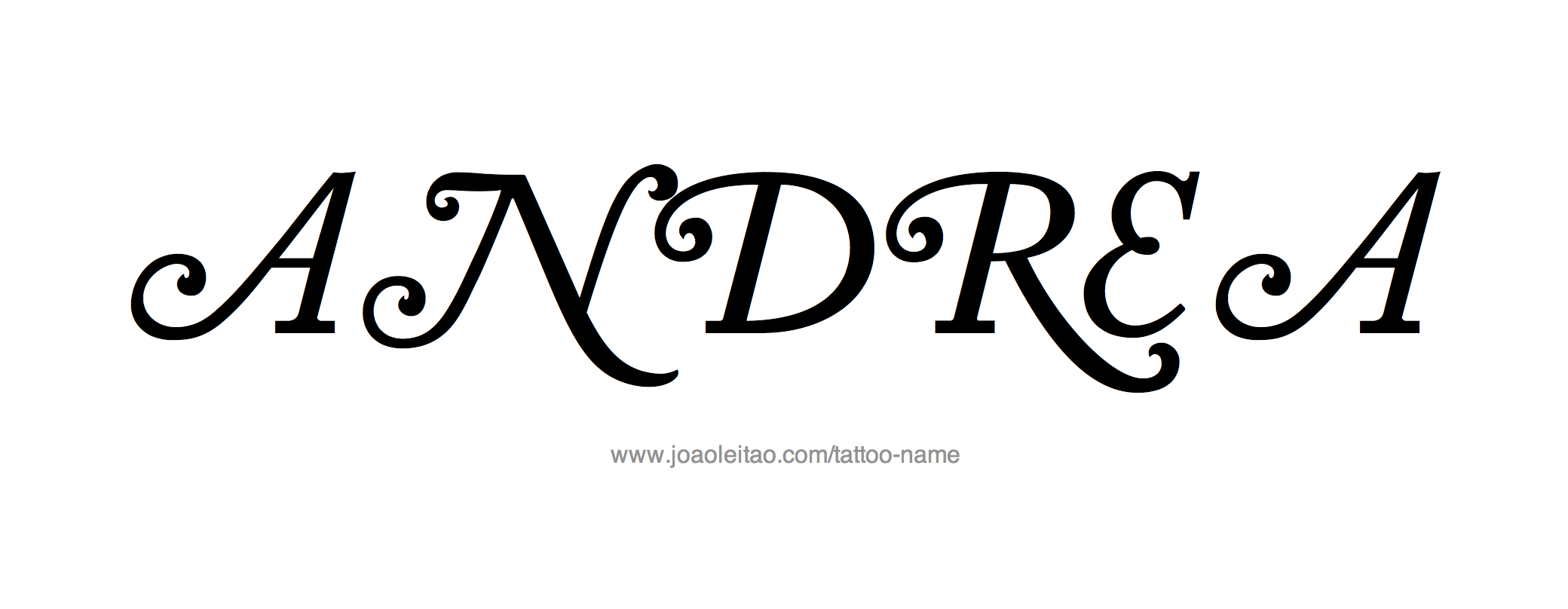 Tattoo Design Name Andrea 