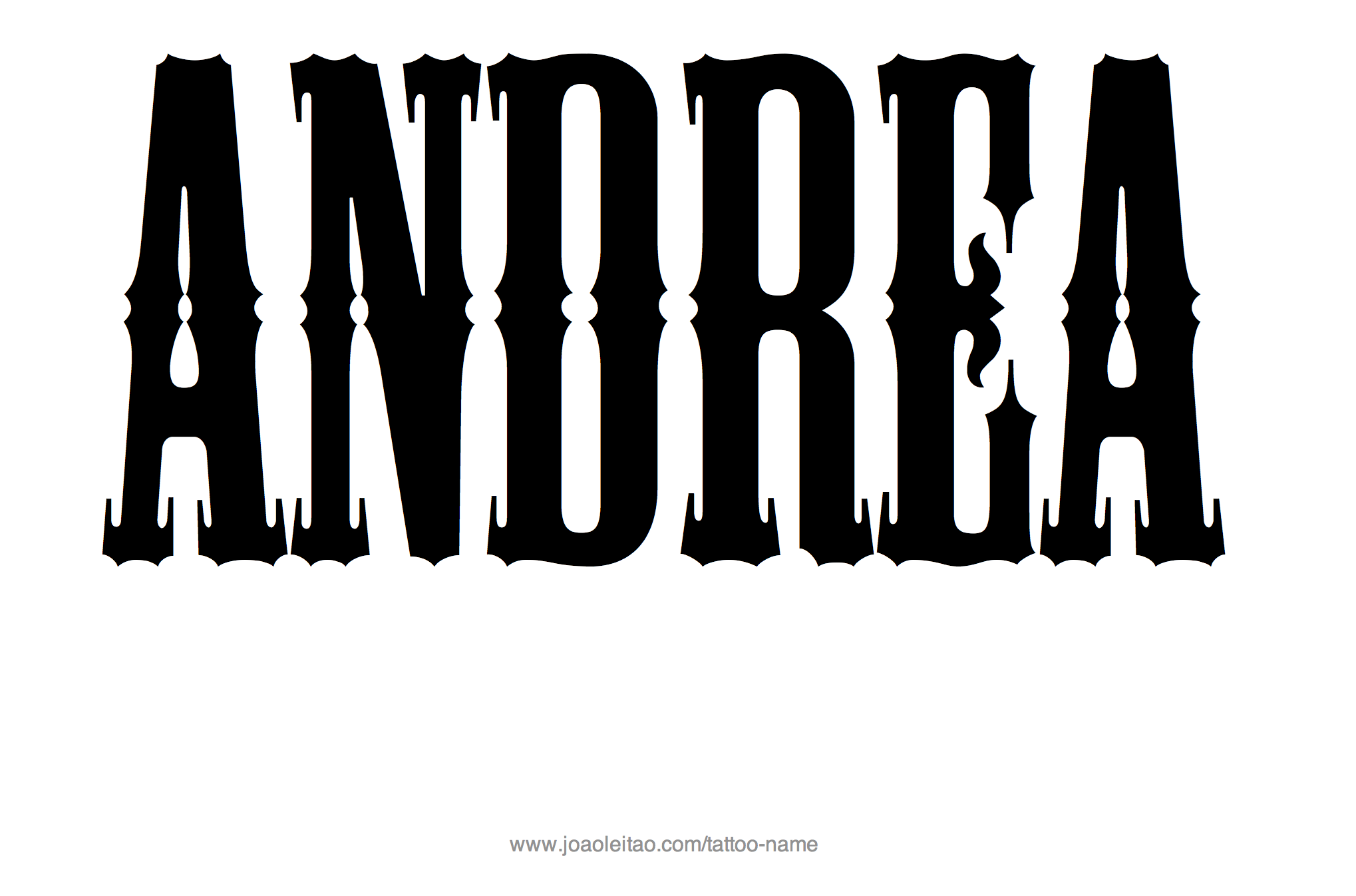 Tattoo Design Name Andrea 