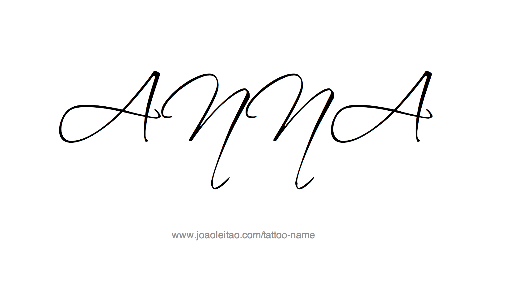 Tattoo Design Name Anna 