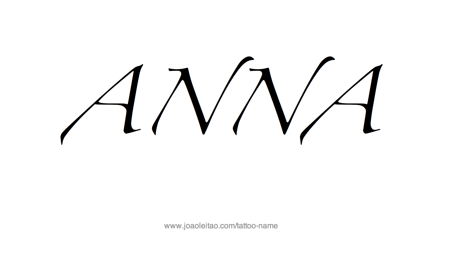 Tattoo Design Name Anna 