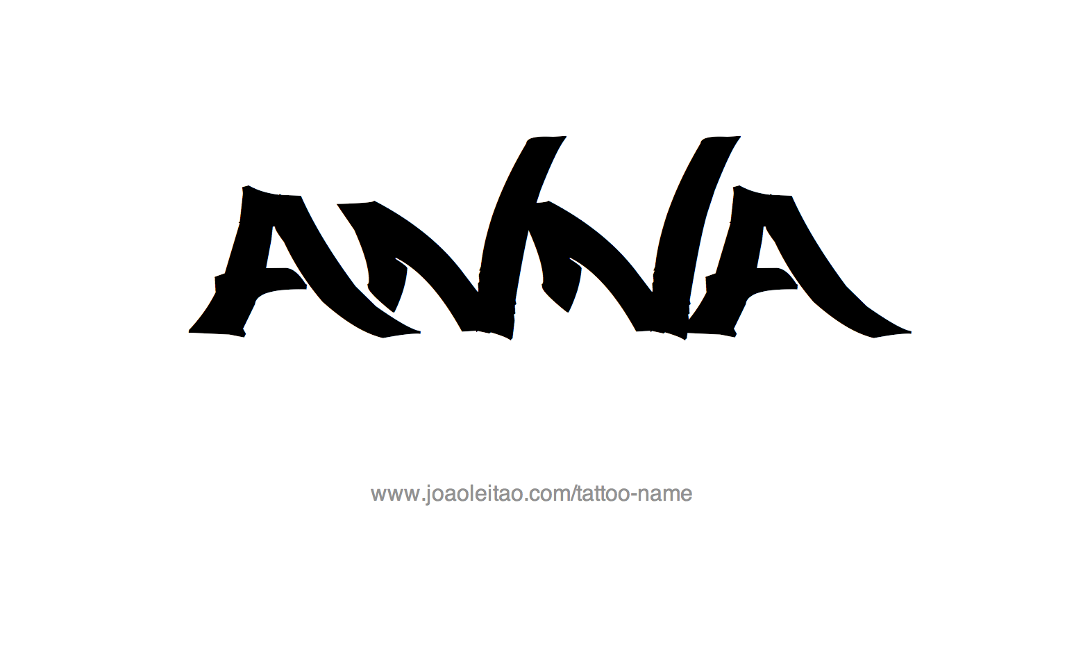 Tattoo Design Name Anna 