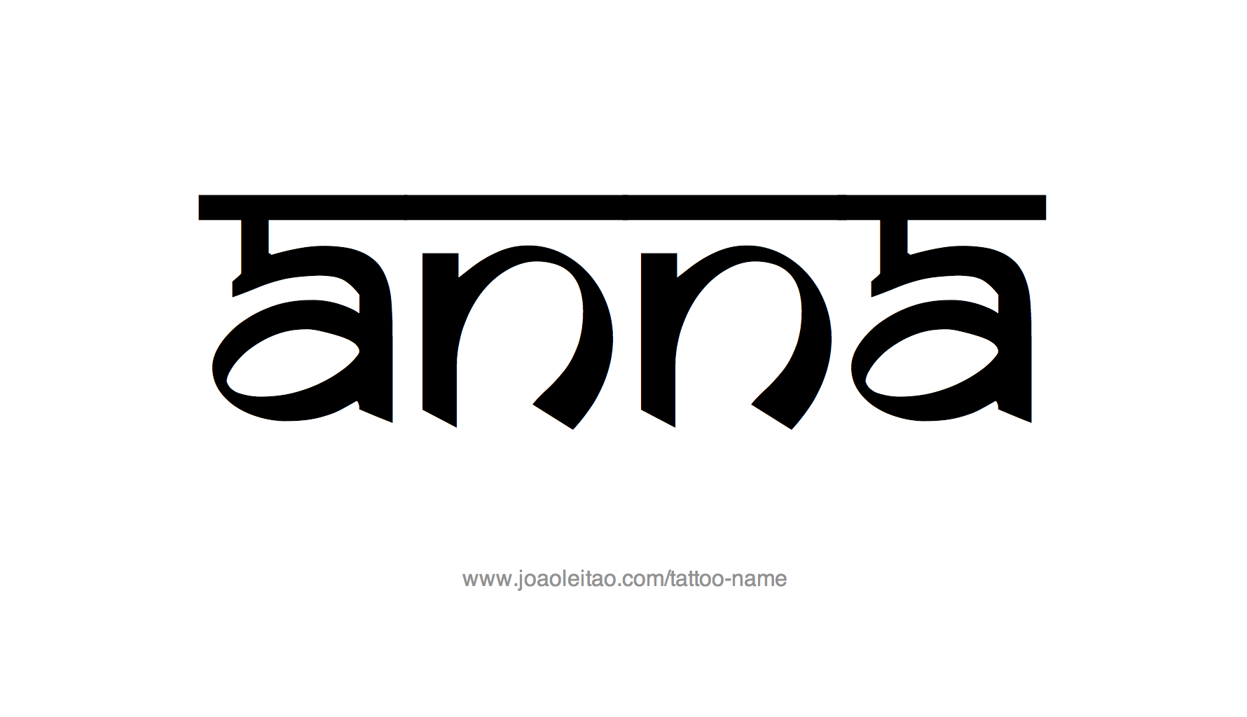 Tattoo Design Name Anna 