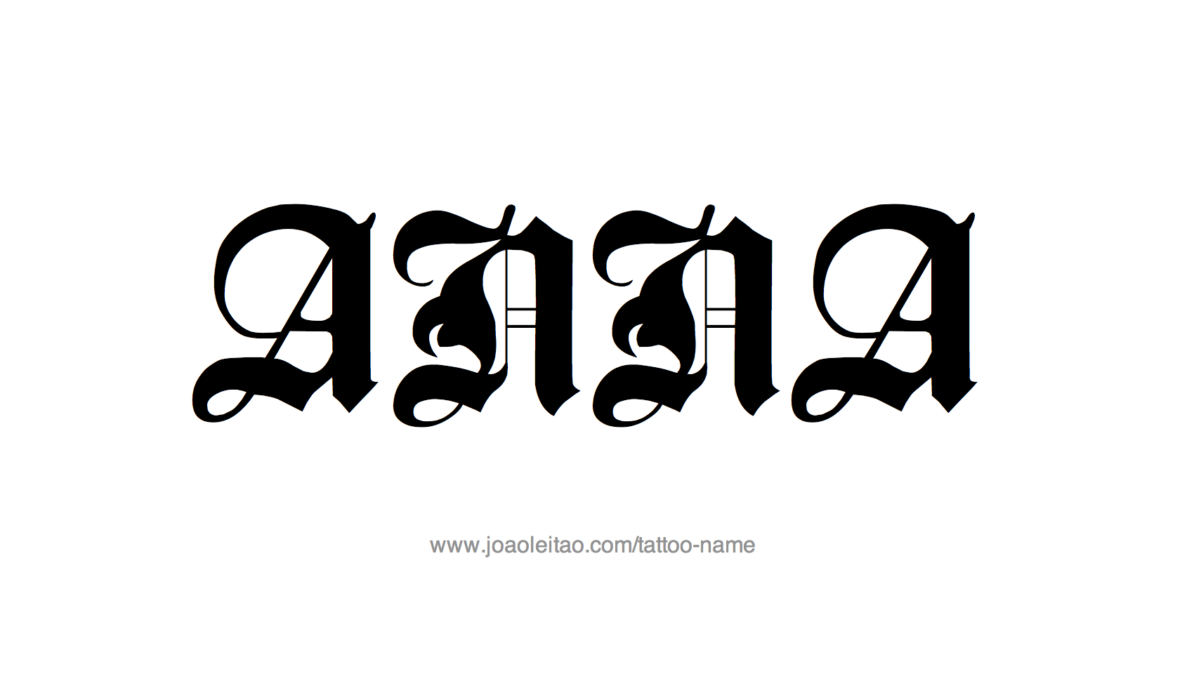 Tattoo Design Name Anna 